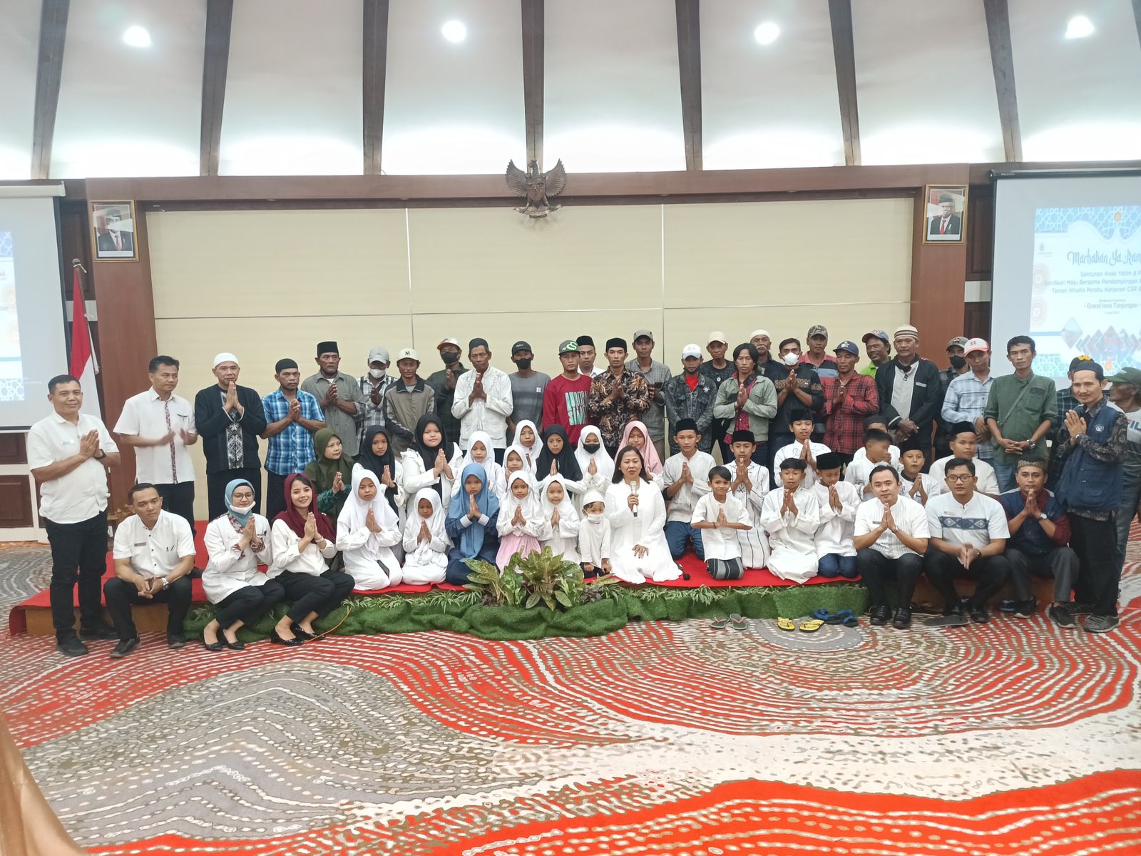 BUKA PUASA DI GRAND INNA TUNJUNGAN BERSAMA RATUSAN ANAK PANTI ASUHAN DAN PAGUYUBAN PERAHU WISATA TAMAN SURABAYA 