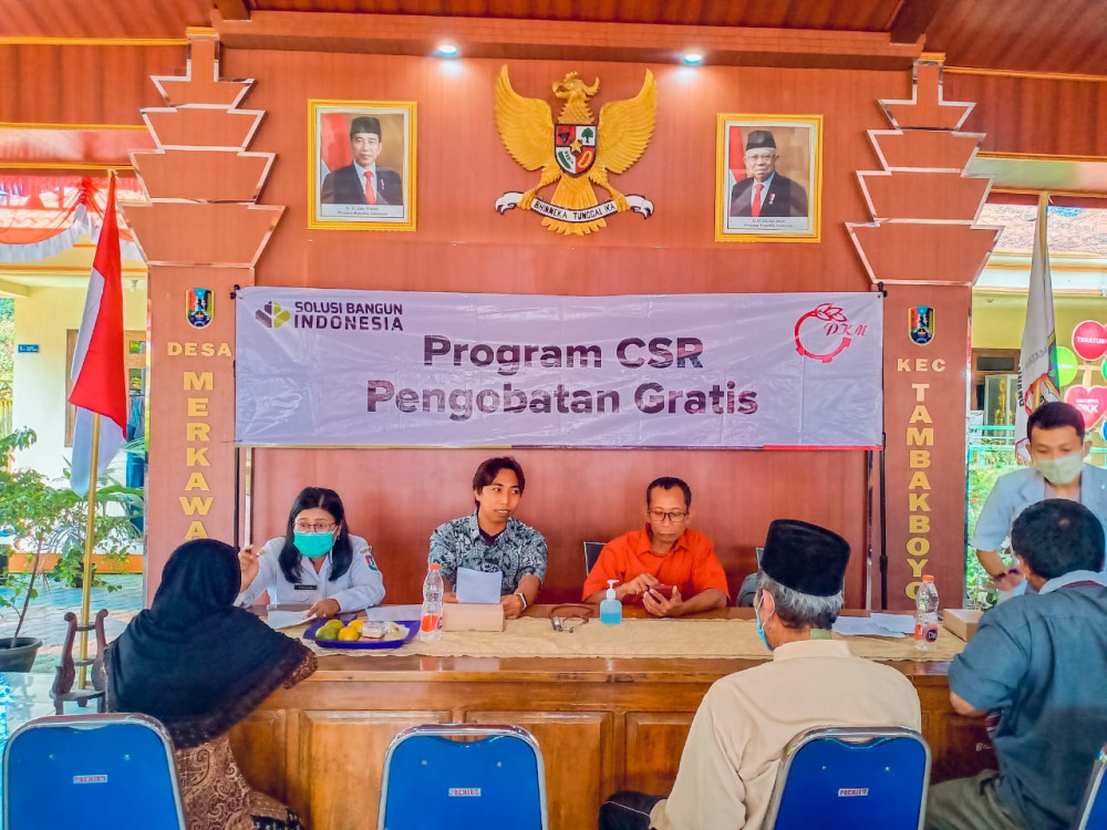 PT. SBI Tuban Laksanakan Pengobatan Gratis Program CSR di Desa Merkawang