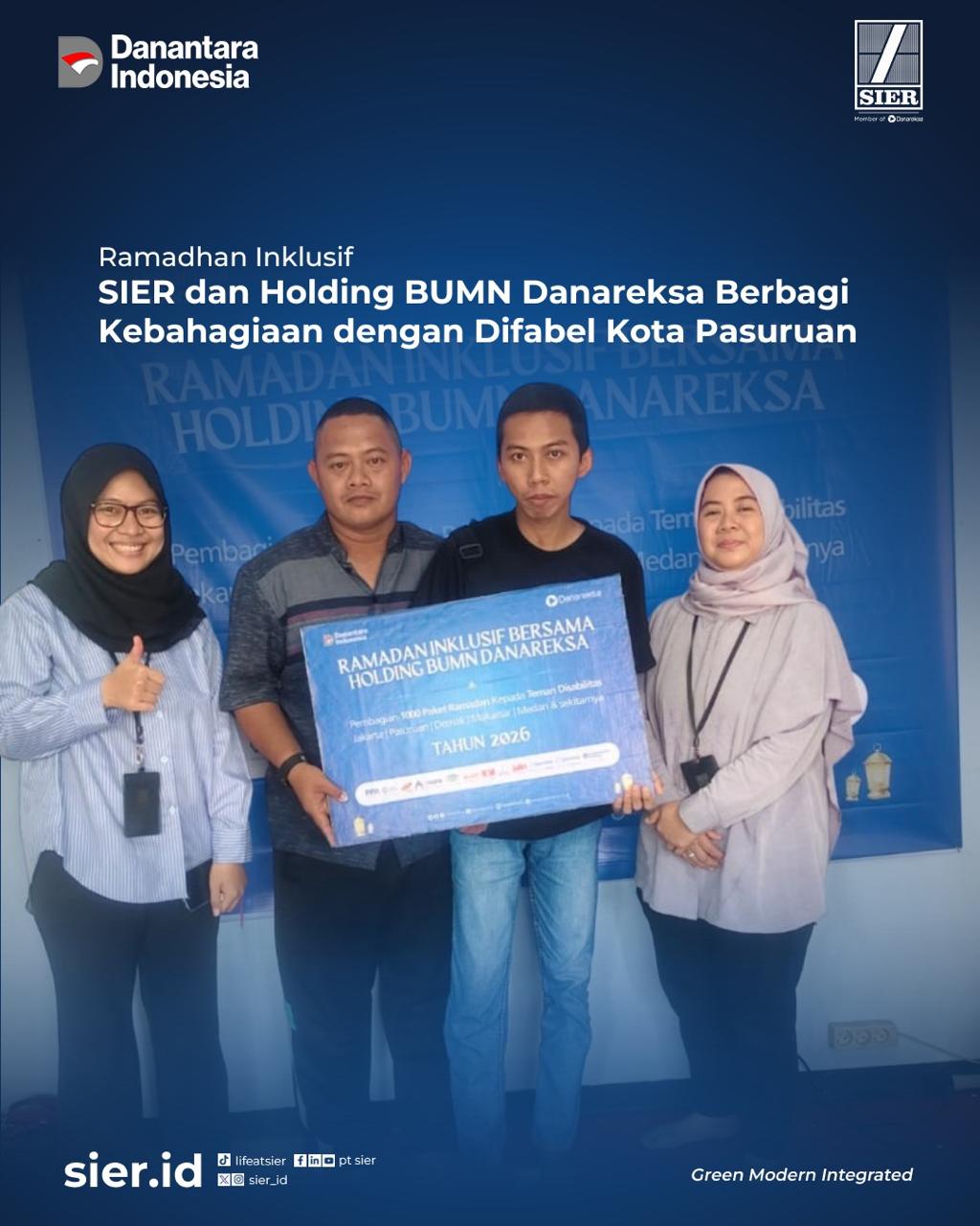 SIER dan Holding BUMN Danareksa Berbagi Kebahagiaan dengan Difabel Kota Pasuruan