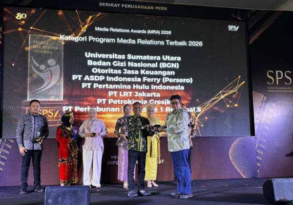 PTPN I Regional 5 Sabet Penghargaan Utama Media Relations Awards 2026